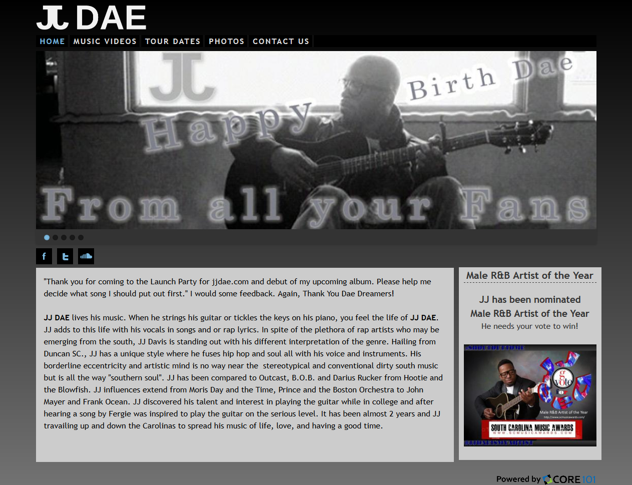 JJDae Website Screenshot