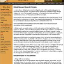 Biblicial Studies  Website Screenshot